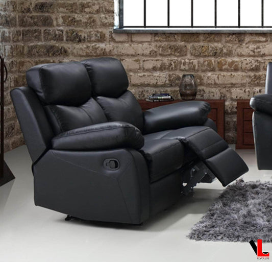 Aveon 62" Pillow Top Arm Reclining Loveseat in Leather Match - Available in 2 Colours - www.Shopthatapp.com