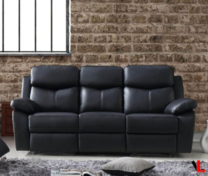 Aveon 83" Pillow Top Arm Reclining Sofa in Leather Match - Available in 2 Colours - www.Shopthatapp.com