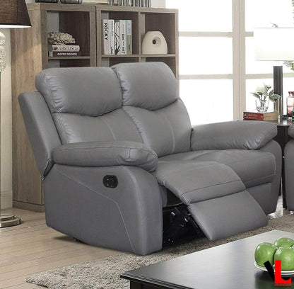 Aveon 62" Pillow Top Arm Reclining Loveseat in Leather Match - Available in 2 Colours - www.Shopthatapp.com