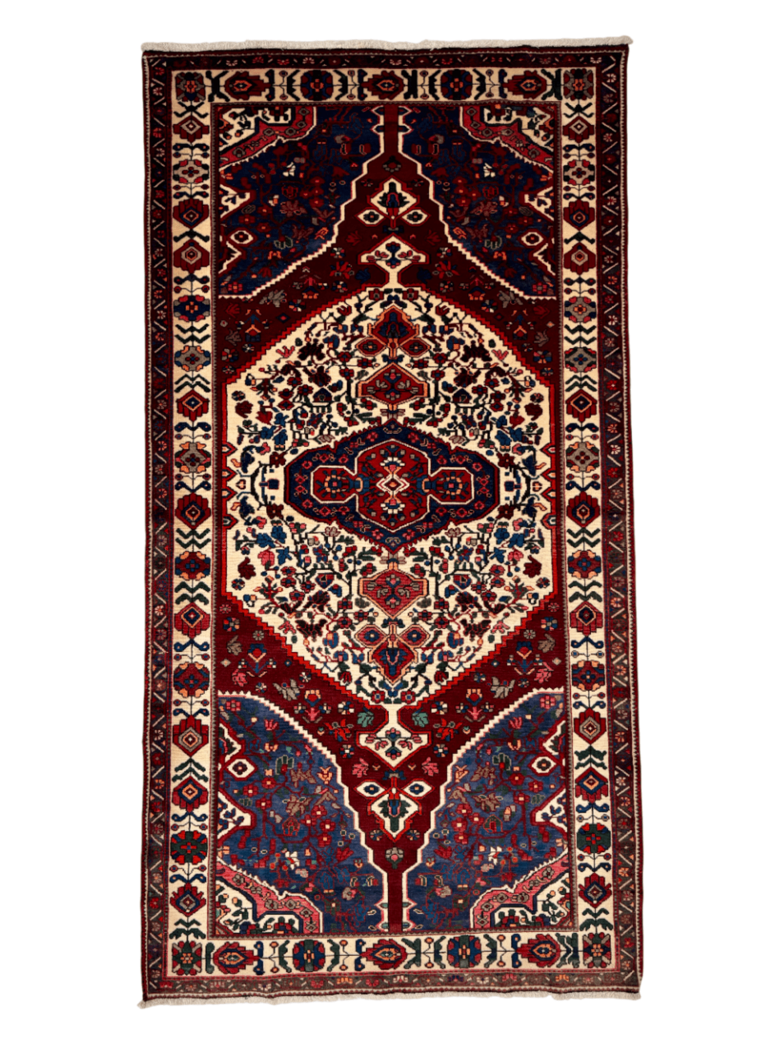 Persian Bakhtiari Rug | 5' 2" x 9' 10" - www.Shopthatapp.com