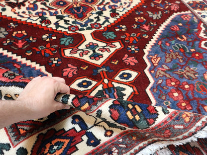 Persian Bakhtiari Rug | 5' 2" x 9' 10" - www.Shopthatapp.com