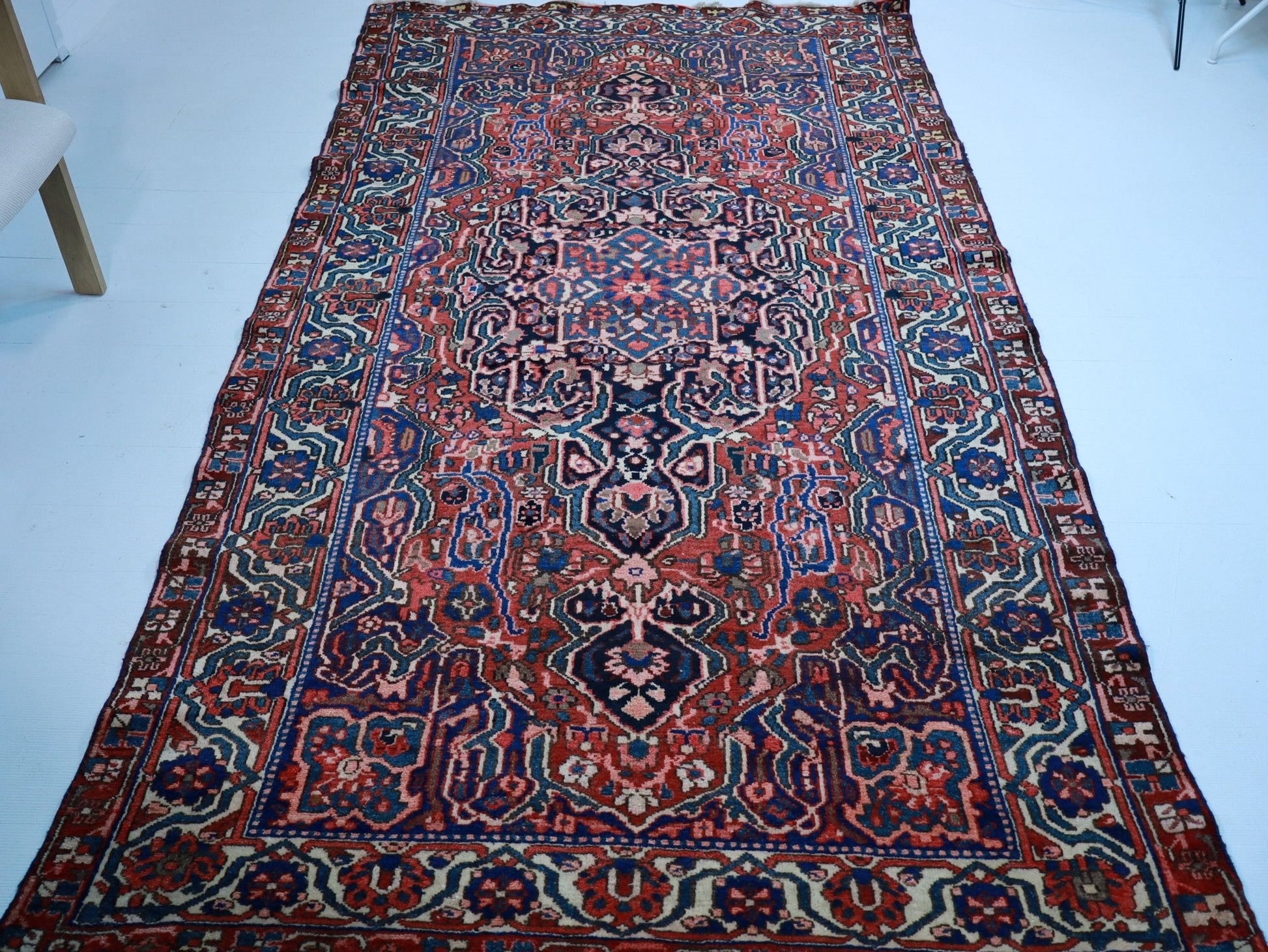 Persian Bakhtiari Rug | 5' 5" x 10' - www.Shopthatapp.com