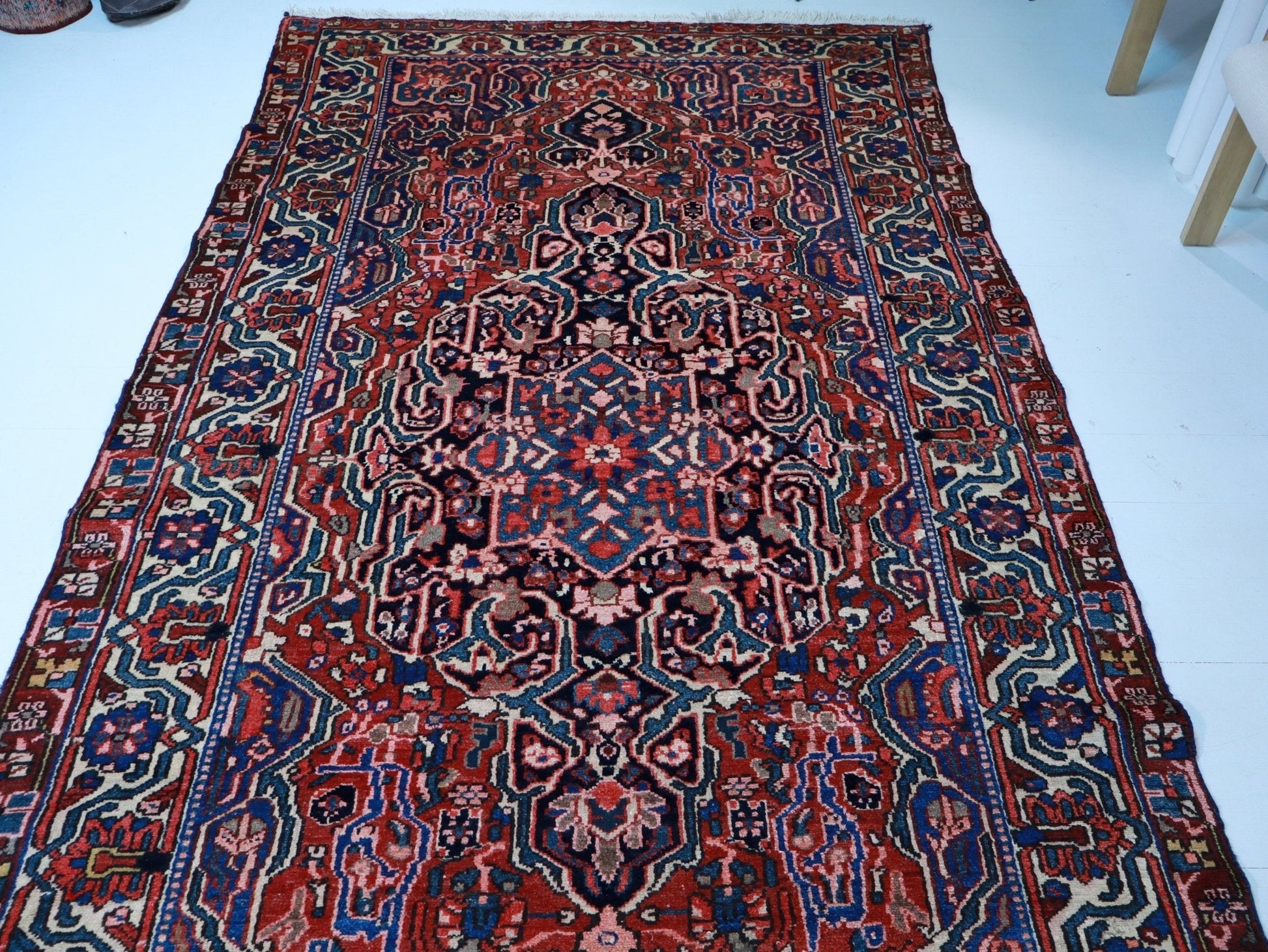 Persian Bakhtiari Rug | 5' 5" x 10' - www.Shopthatapp.com
