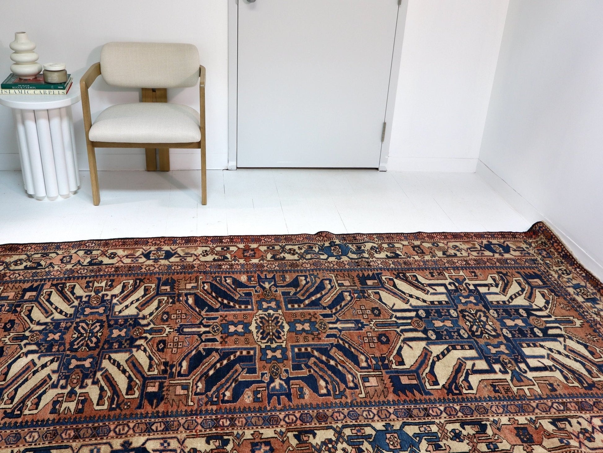 Persian Bakhtiari Runner Rug | 4' 11" x 13' 8" - www.Shopthatapp.com