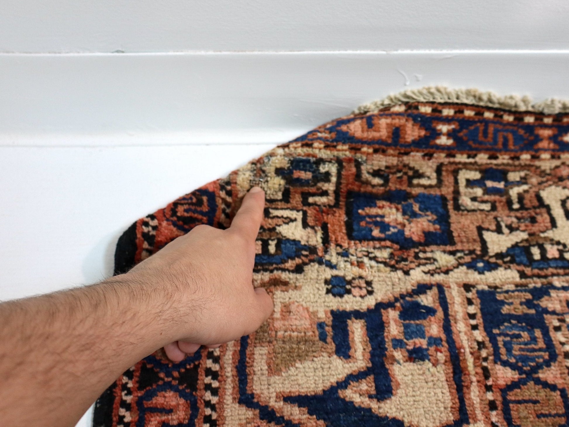 Persian Bakhtiari Runner Rug | 4' 11" x 13' 8" - www.Shopthatapp.com