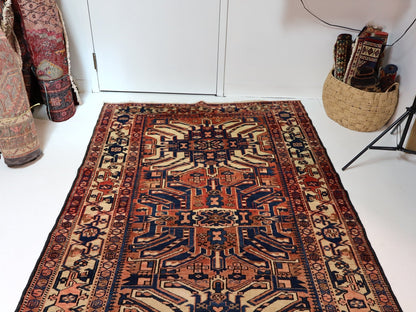 Persian Bakhtiari Runner Rug | 4' 11" x 13' 8" - www.Shopthatapp.com