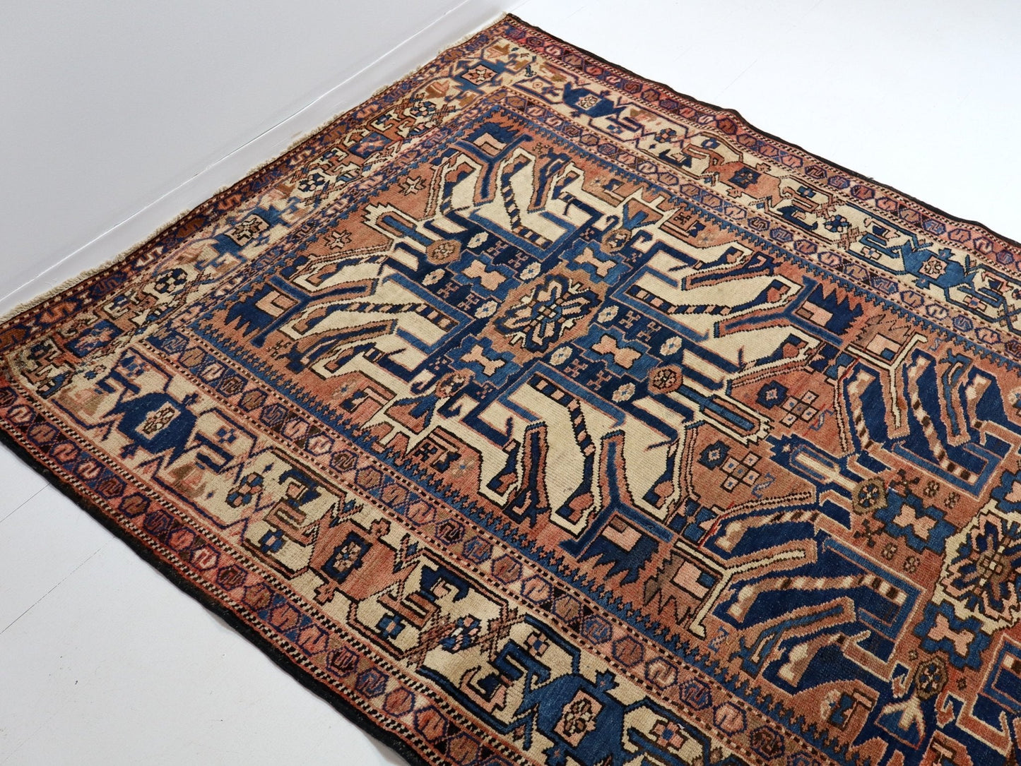 Persian Bakhtiari Runner Rug | 4' 11" x 13' 8" - www.Shopthatapp.com