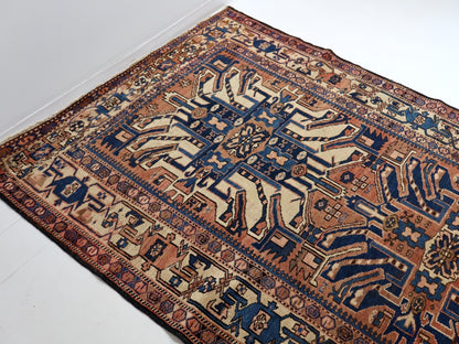 Persian Bakhtiari Runner Rug | 4' 11" x 13' 8" - www.Shopthatapp.com
