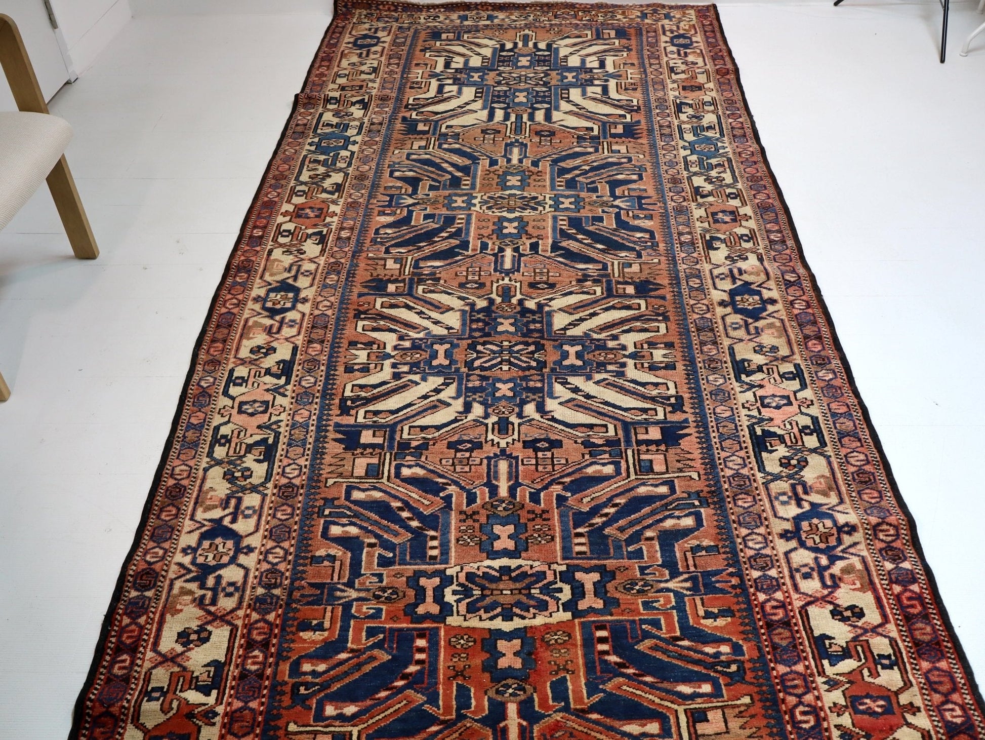 Persian Bakhtiari Runner Rug | 4' 11" x 13' 8" - www.Shopthatapp.com