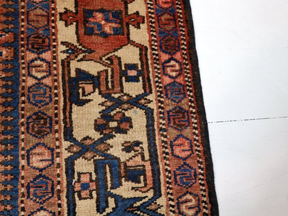 Persian Bakhtiari Runner Rug | 4' 11" x 13' 8" - www.Shopthatapp.com