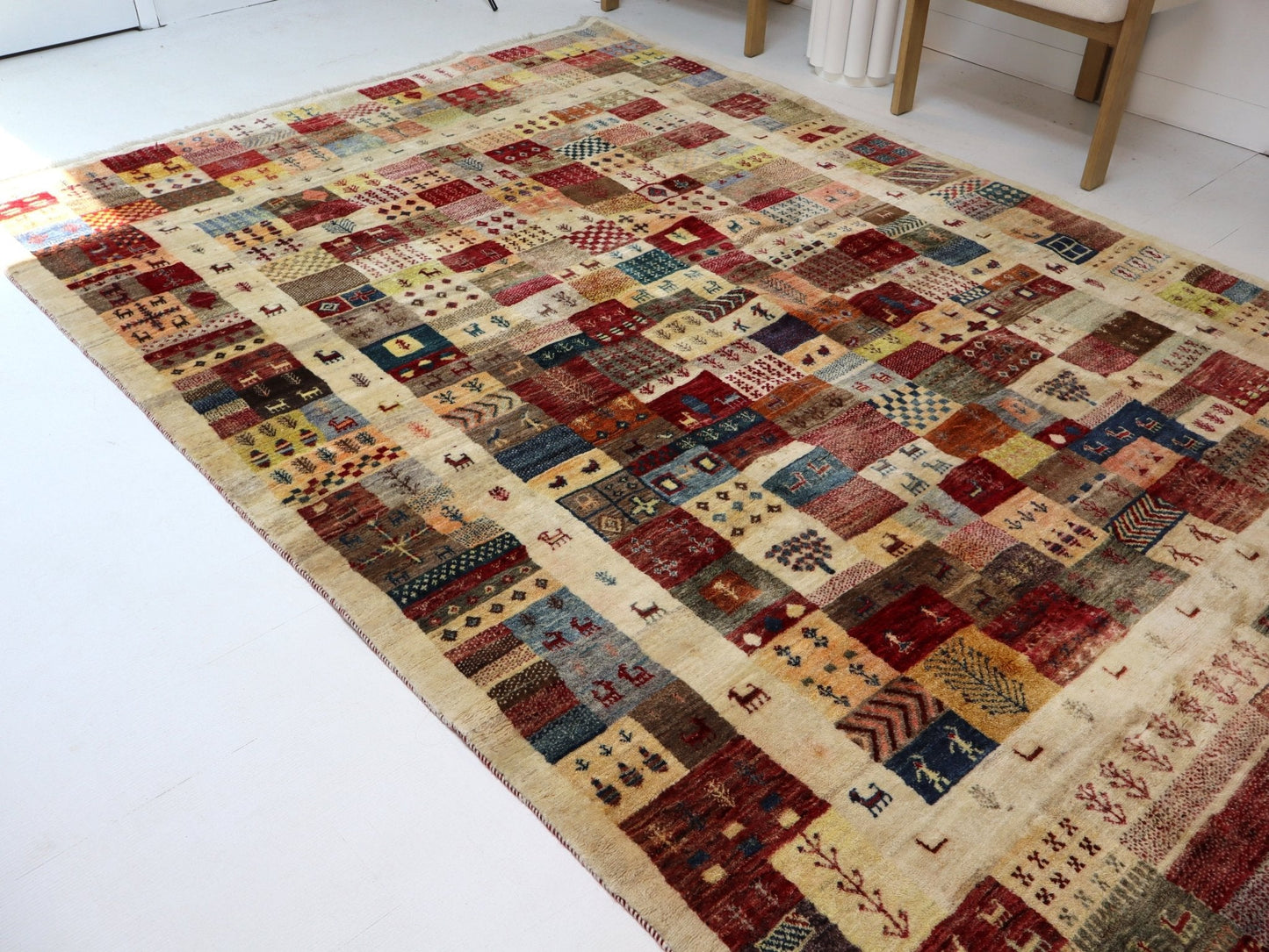 Persian Gabbeh Rug | 6' 3" x 9' 7" - www.Shopthatapp.com