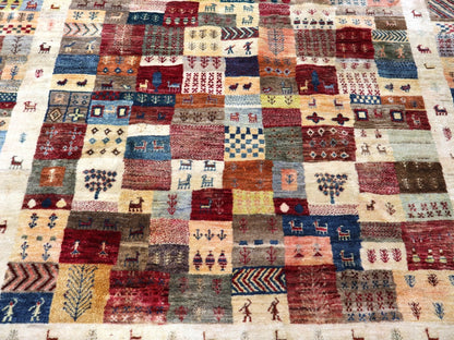 Persian Gabbeh Rug | 6' 3" x 9' 7" - www.Shopthatapp.com