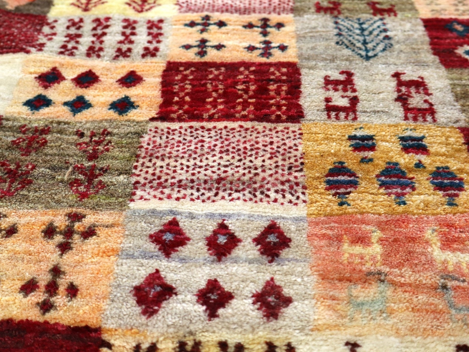 Persian Gabbeh Rug | 6' 3" x 9' 7" - www.Shopthatapp.com