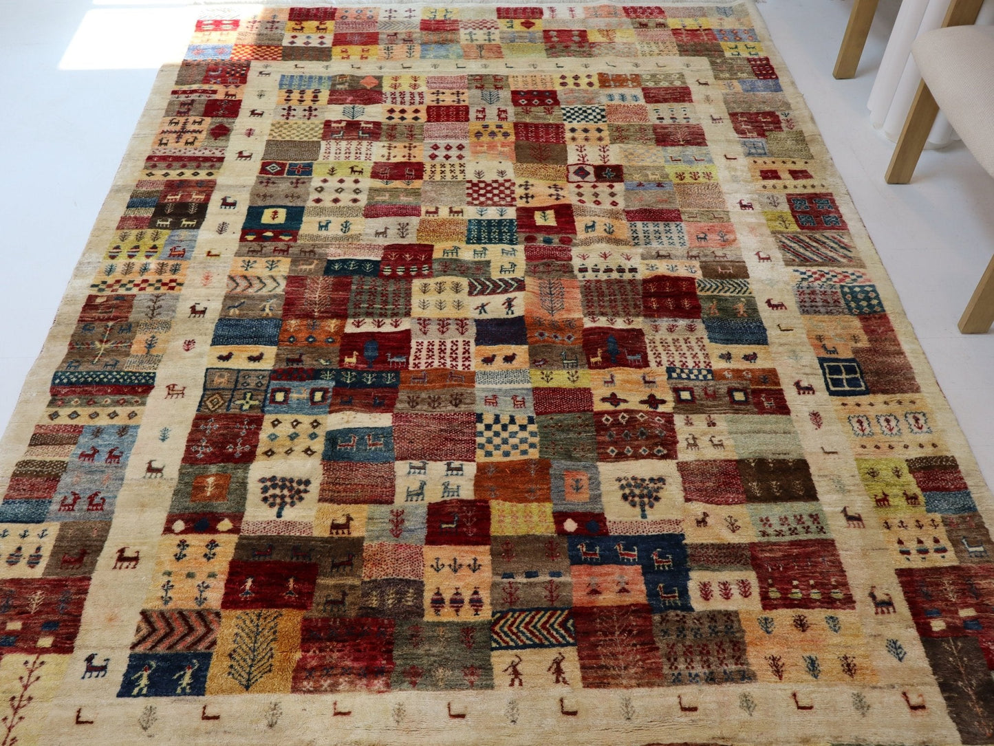 Persian Gabbeh Rug | 6' 3" x 9' 7" - www.Shopthatapp.com