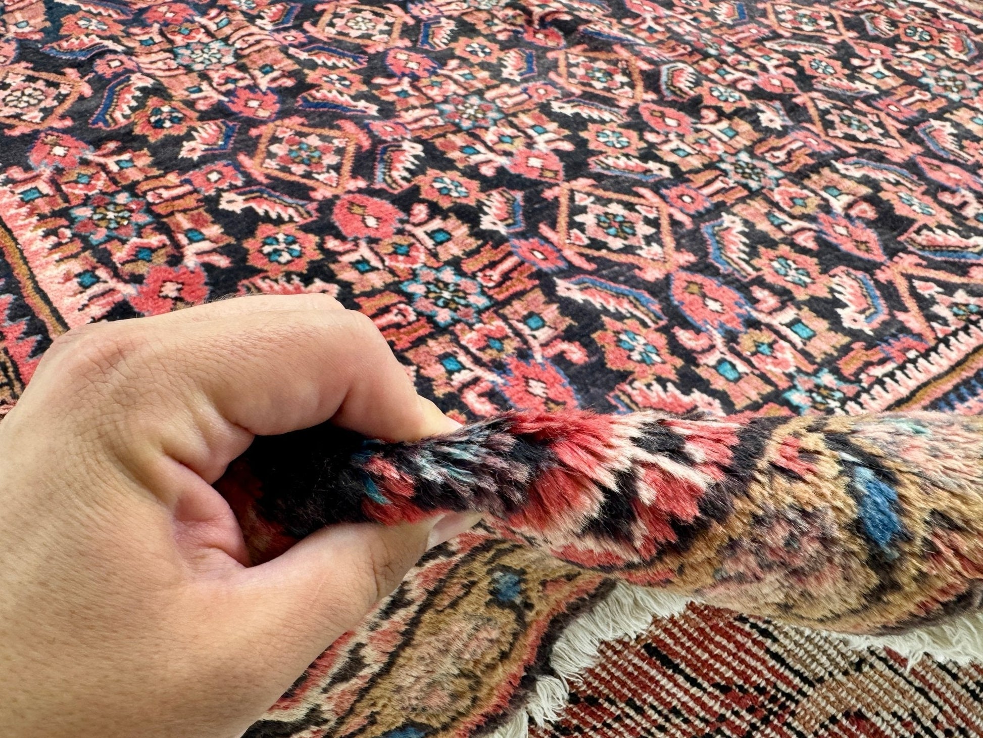 Persian Hamadan Rug | 7' 9” x 10' - www.Shopthatapp.com