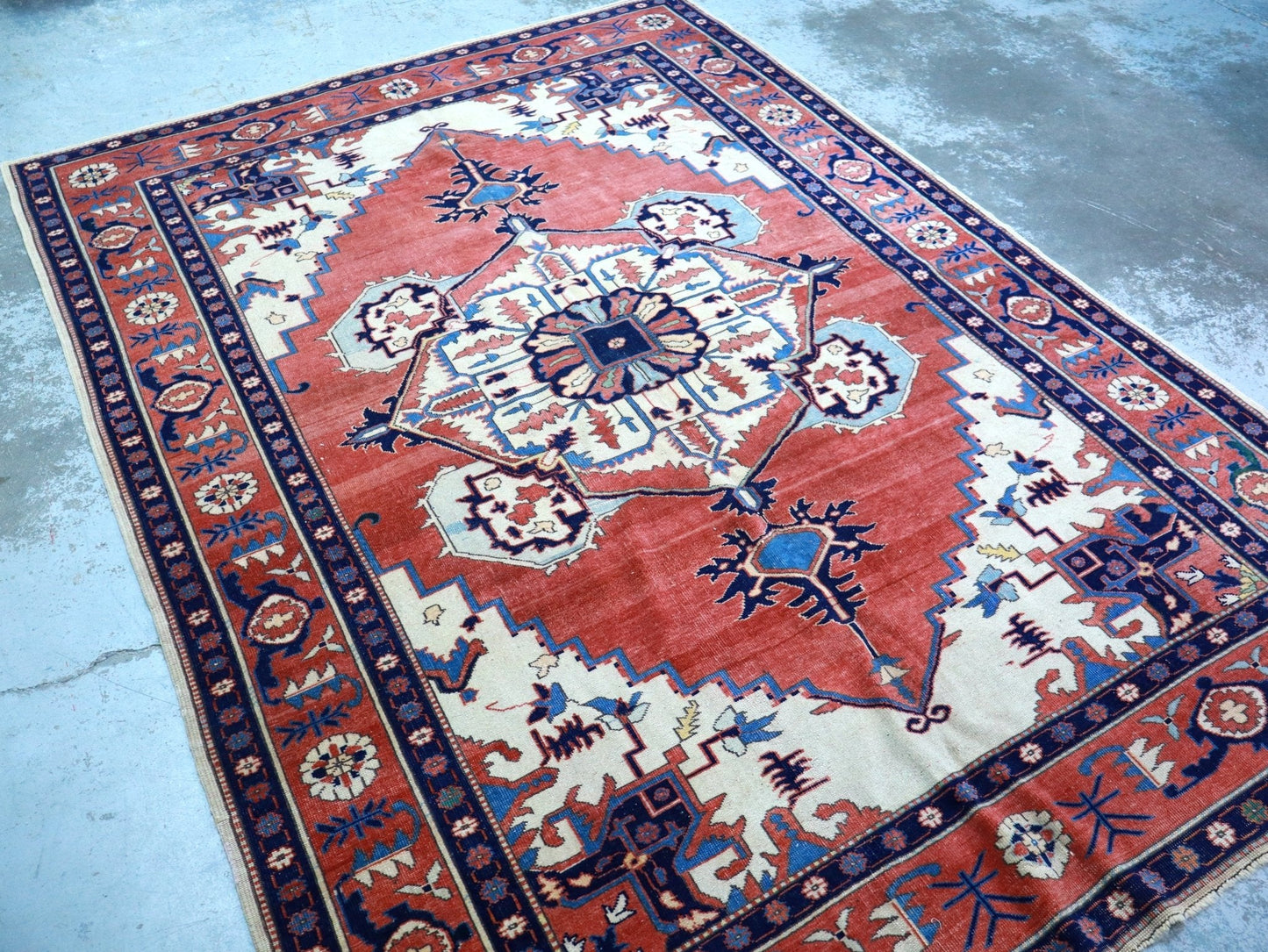 Persian Heriz Rug | 5' 11" x 8' 4" - www.Shopthatapp.com