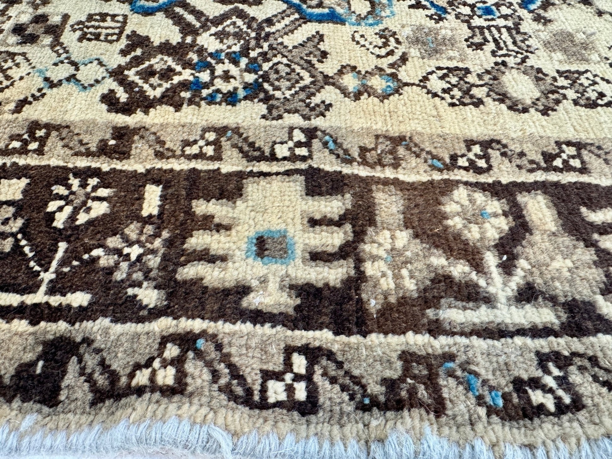 Persian Hosseinabad Runner Rug | 3' 8” x 10' 2" - www.Shopthatapp.com
