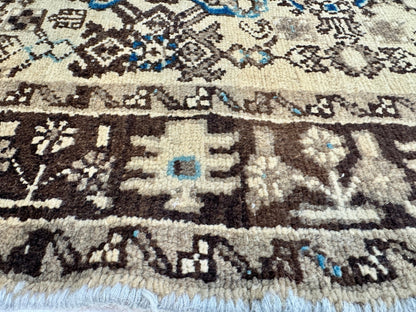Persian Hosseinabad Runner Rug | 3' 8” x 10' 2" - www.Shopthatapp.com