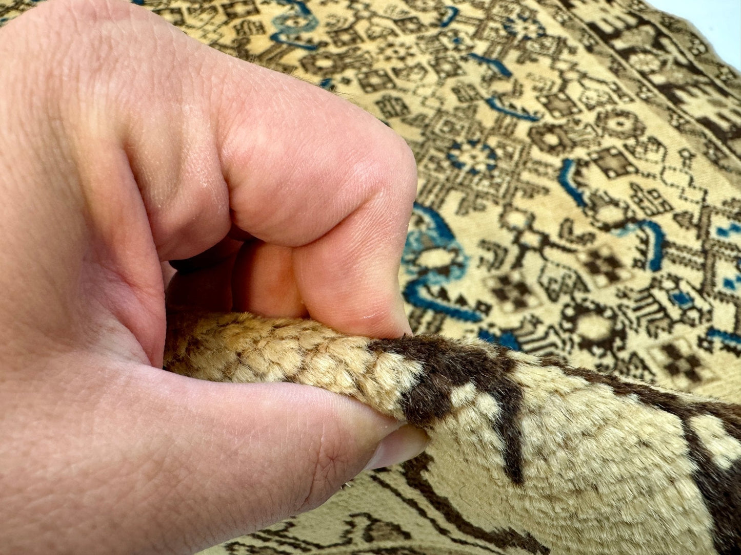 Persian Hosseinabad Runner Rug | 3' 8” x 10' 2" - www.Shopthatapp.com