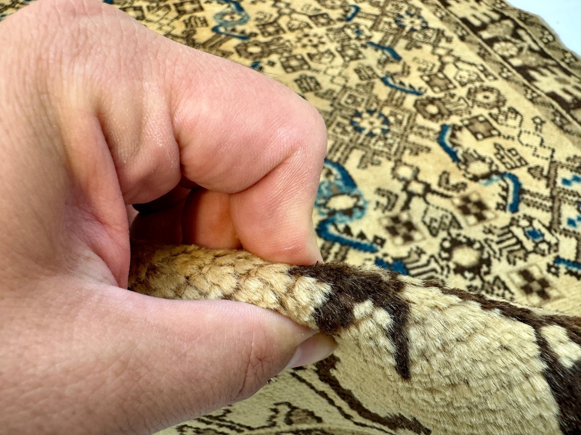 Persian Hosseinabad Runner Rug | 3' 8” x 10' 2" - www.Shopthatapp.com