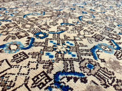 Persian Hosseinabad Runner Rug | 3' 8” x 10' 2" - www.Shopthatapp.com