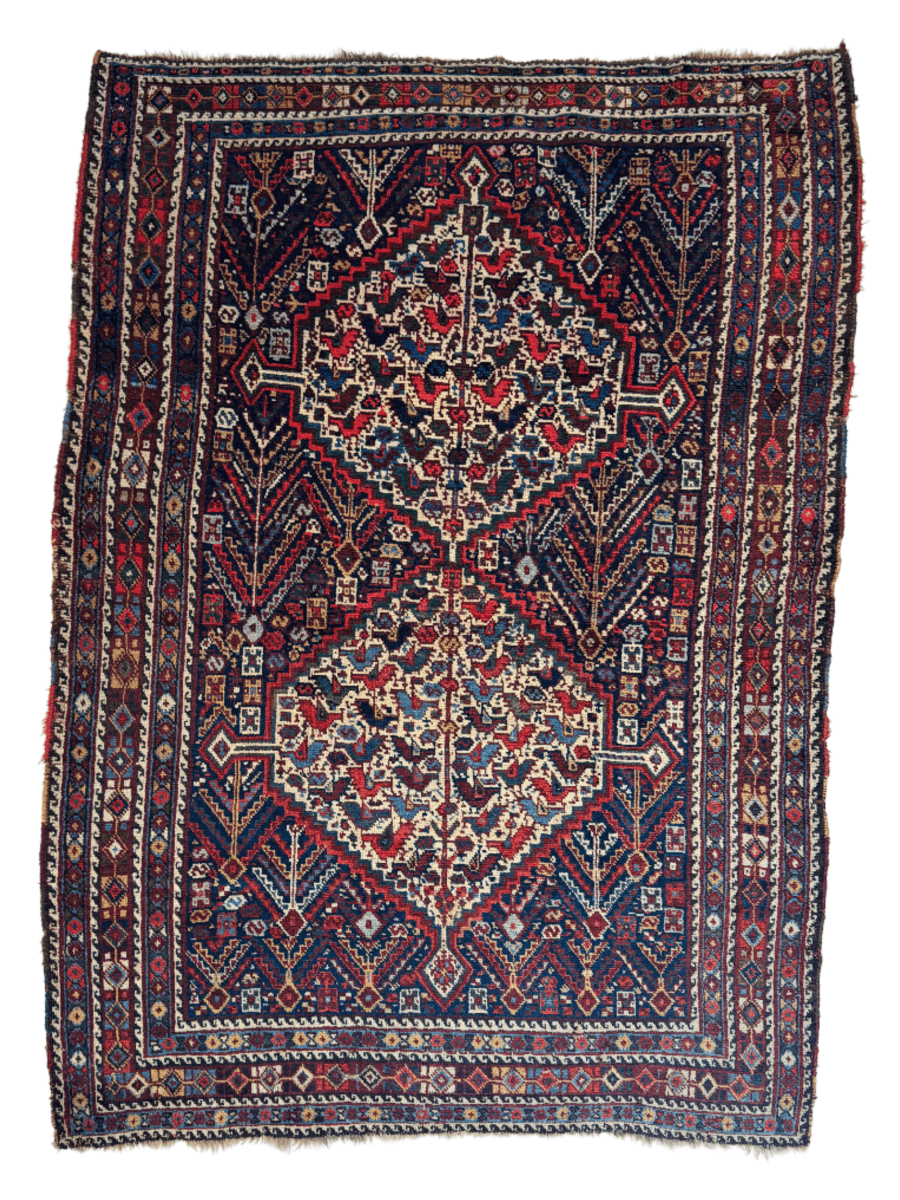 Persian Khamseh Rug | 5' 4" x 7' 3" - www.Shopthatapp.com