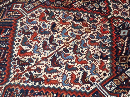 Persian Khamseh Rug | 5' 4" x 7' 3" - www.Shopthatapp.com