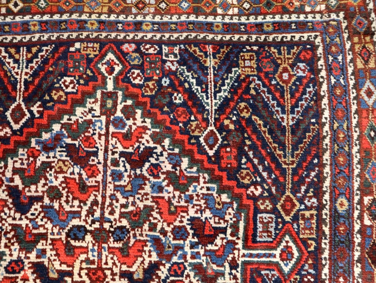 Persian Khamseh Rug | 5' 4" x 7' 3" - www.Shopthatapp.com