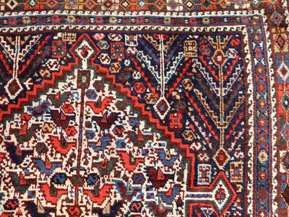 Persian Khamseh Rug | 5' 4" x 7' 3" - www.Shopthatapp.com