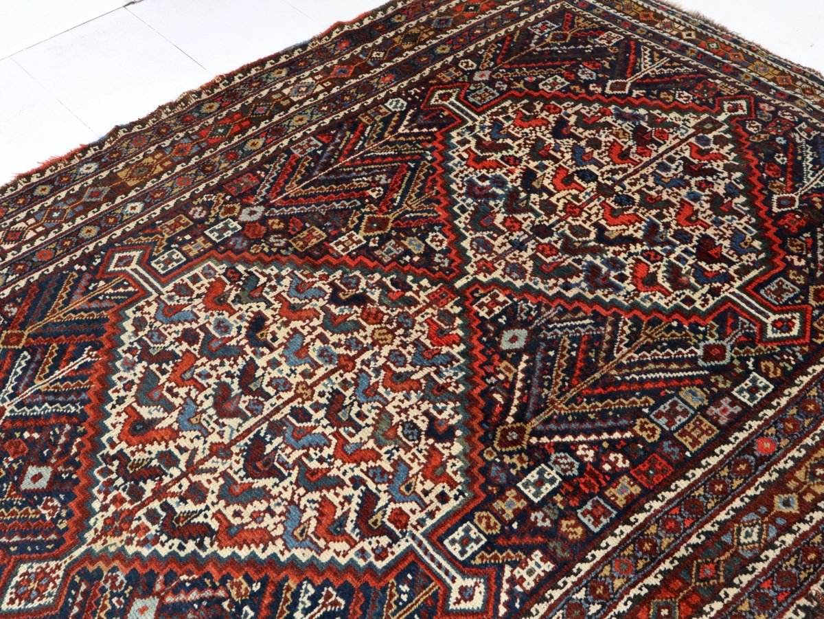 Persian Khamseh Rug | 5' 4" x 7' 3" - www.Shopthatapp.com