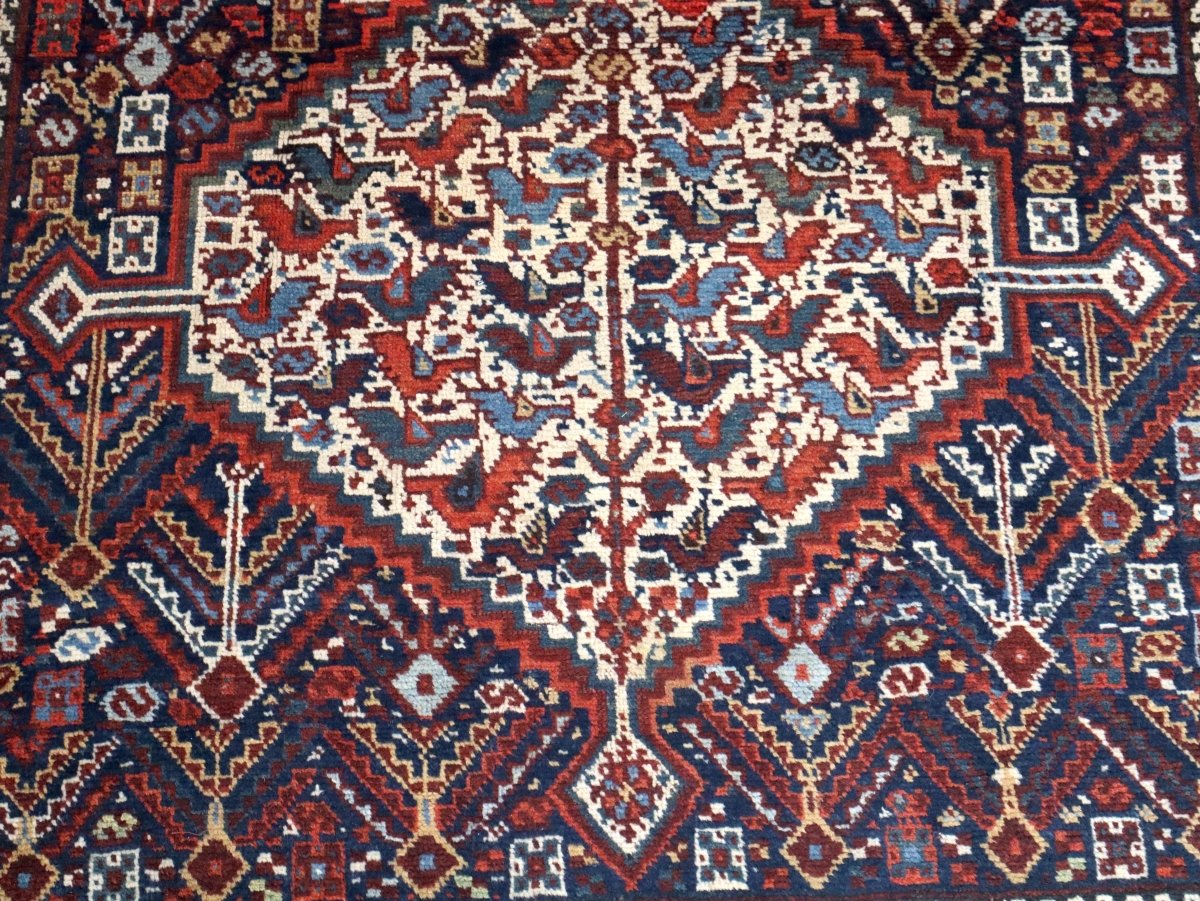 Persian Khamseh Rug | 5' 4" x 7' 3" - www.Shopthatapp.com