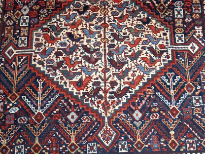 Persian Khamseh Rug | 5' 4" x 7' 3" - www.Shopthatapp.com