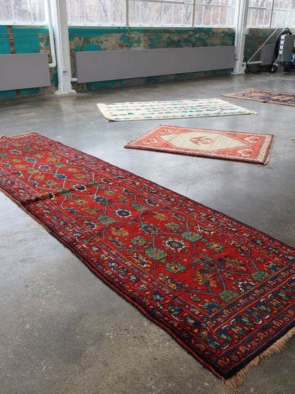 Persian Kurdish Bidjar Runner Rug | 3' 8" x 13' 5" - www.Shopthatapp.com