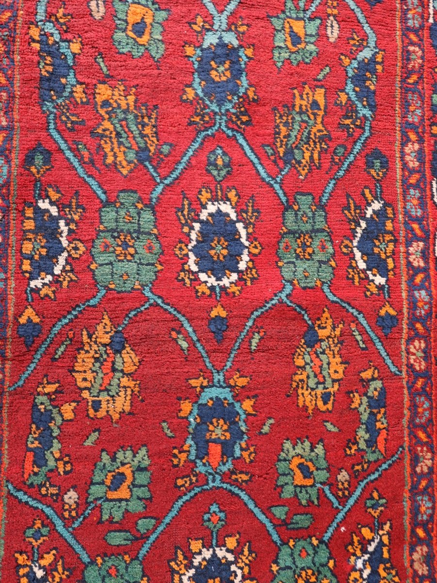 Persian Kurdish Bidjar Runner Rug | 3' 8" x 13' 5" - www.Shopthatapp.com