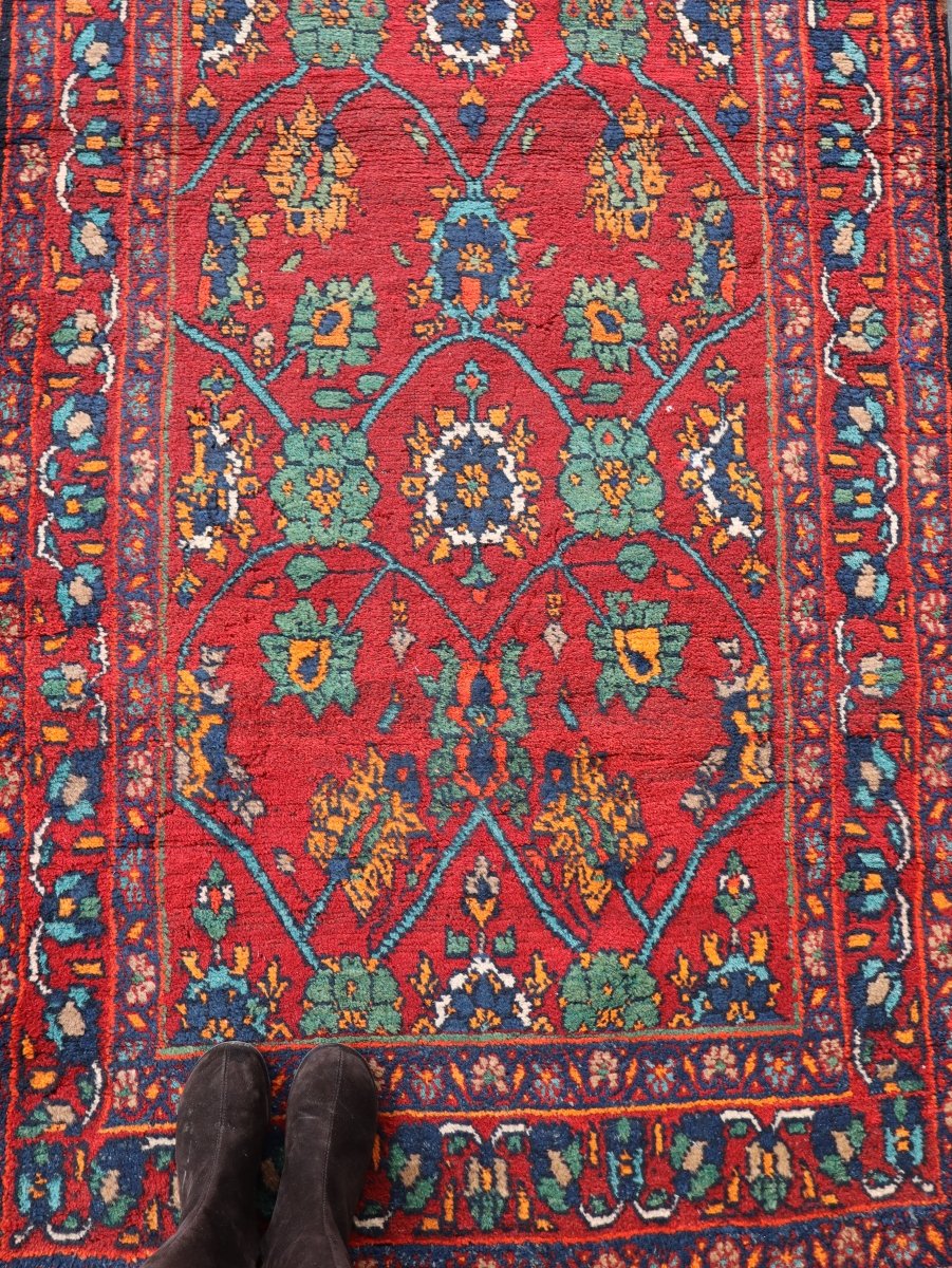 Persian Kurdish Bidjar Runner Rug | 3' 8" x 13' 5" - www.Shopthatapp.com