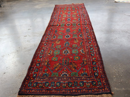 Persian Kurdish Bidjar Runner Rug | 3' 8" x 13' 5" - www.Shopthatapp.com