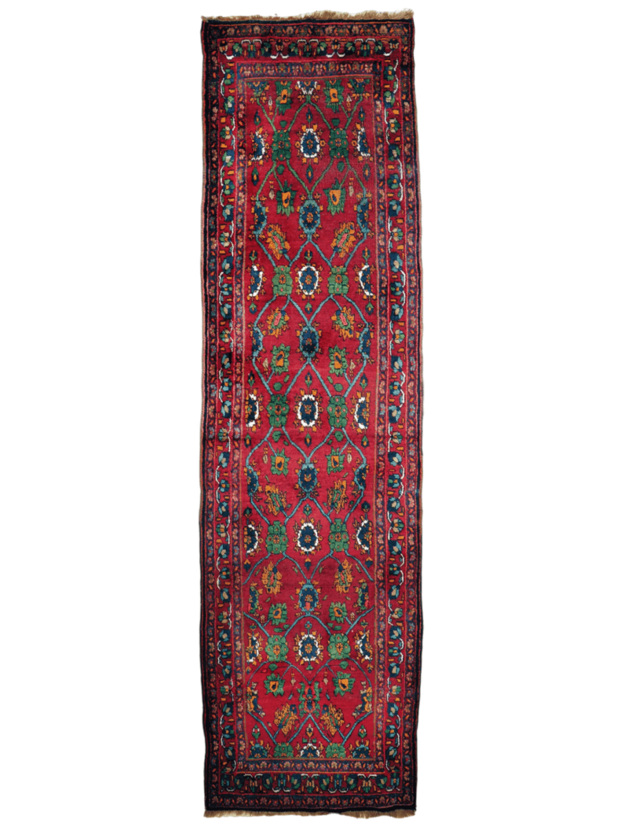 Persian Kurdish Bidjar Runner Rug | 3' 8" x 13' 5" - www.Shopthatapp.com