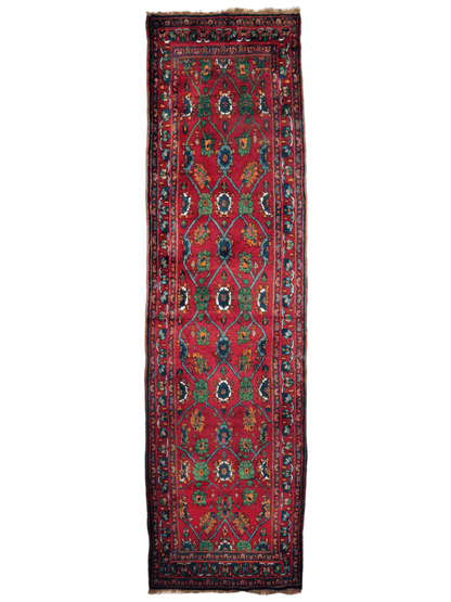 Persian Kurdish Bidjar Runner Rug | 3' 8" x 13' 5" - www.Shopthatapp.com