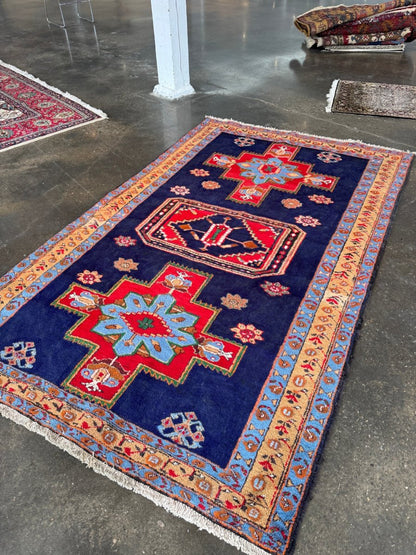 Persian Meshkin Rug | 4' 11" x 7' 10" - www.Shopthatapp.com