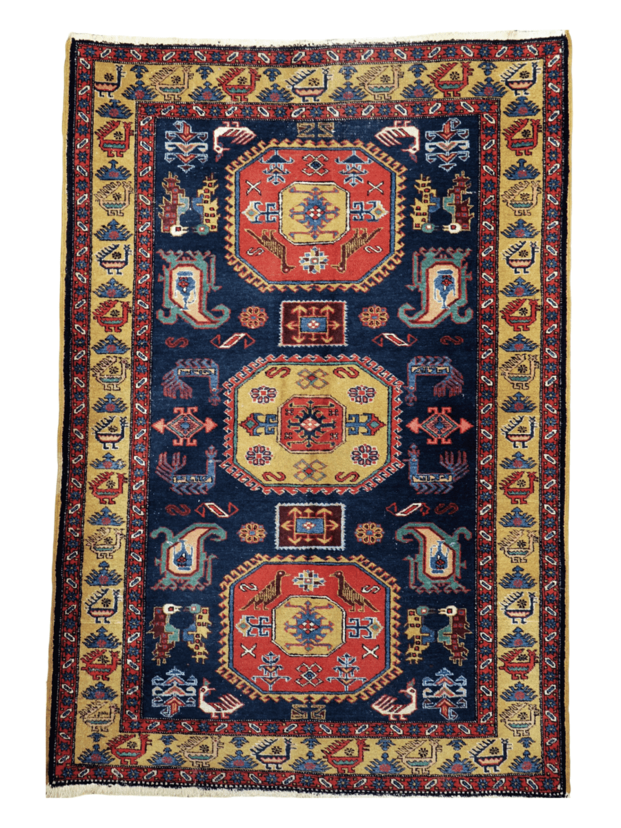 Persian Meshkin Rug | 4' 7"x 6' 9" - www.Shopthatapp.com