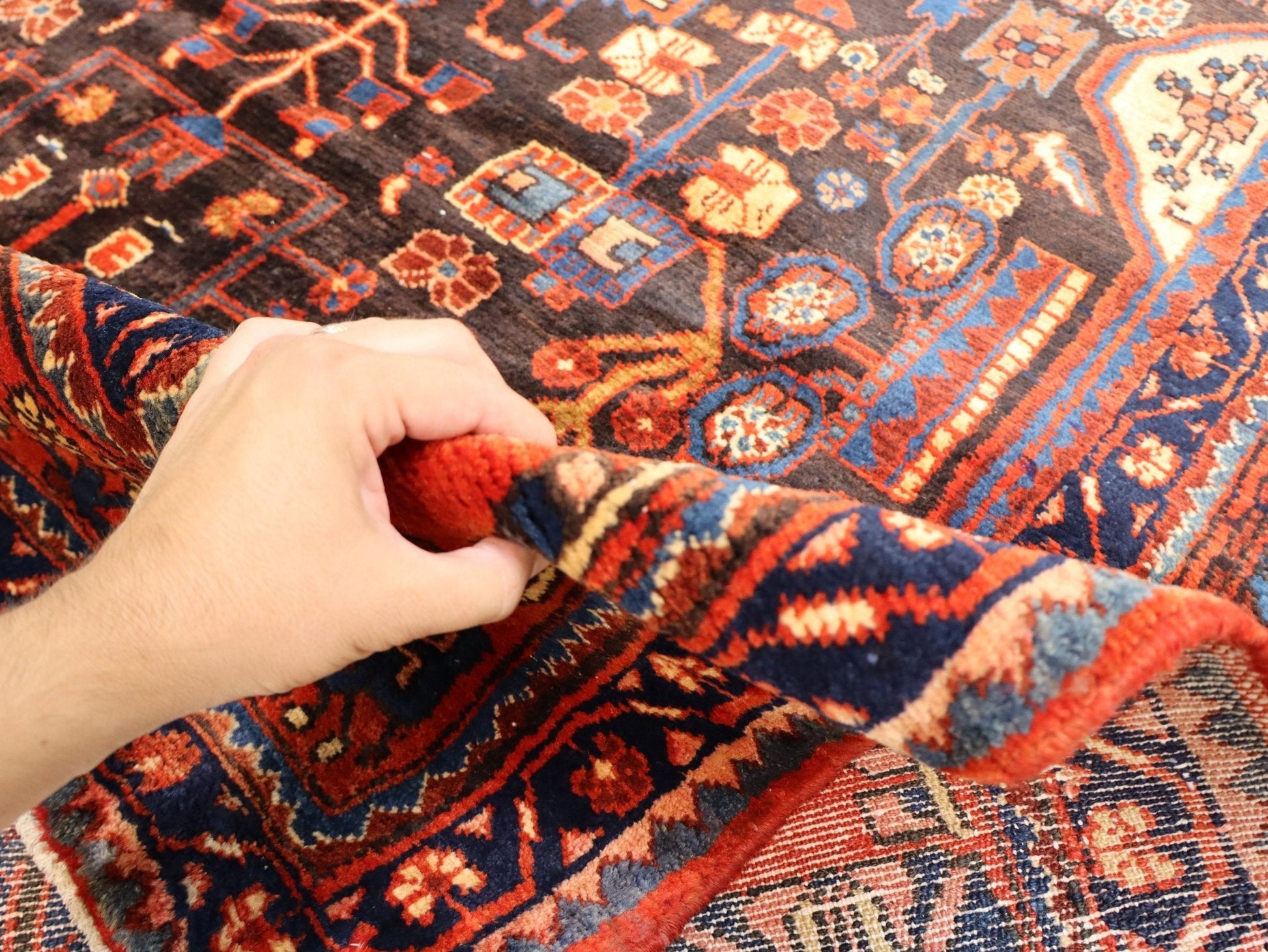 Persian Nahavand Rug | 5' 5” x 9' 7" - www.Shopthatapp.com