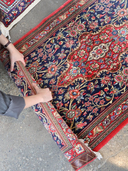 Persian Qom Kork Wool Runner | 2' 9" x 8' 6" - www.Shopthatapp.com