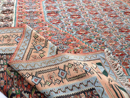 Persian Senneh Kilim Rug | 6' 3" x 9' 6" - www.Shopthatapp.com