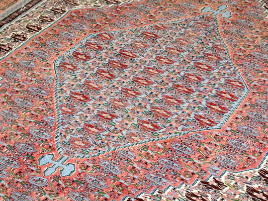 Persian Senneh Kilim Rug | 6' 3" x 9' 6" - www.Shopthatapp.com