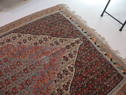 Persian Senneh Kilim Rug | 6' 3" x 9' 6" - www.Shopthatapp.com