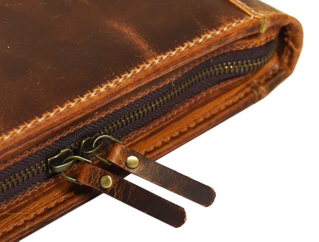 Perth Leather Travel Organizer -  Caramel Brown - www.Shopthatapp.com