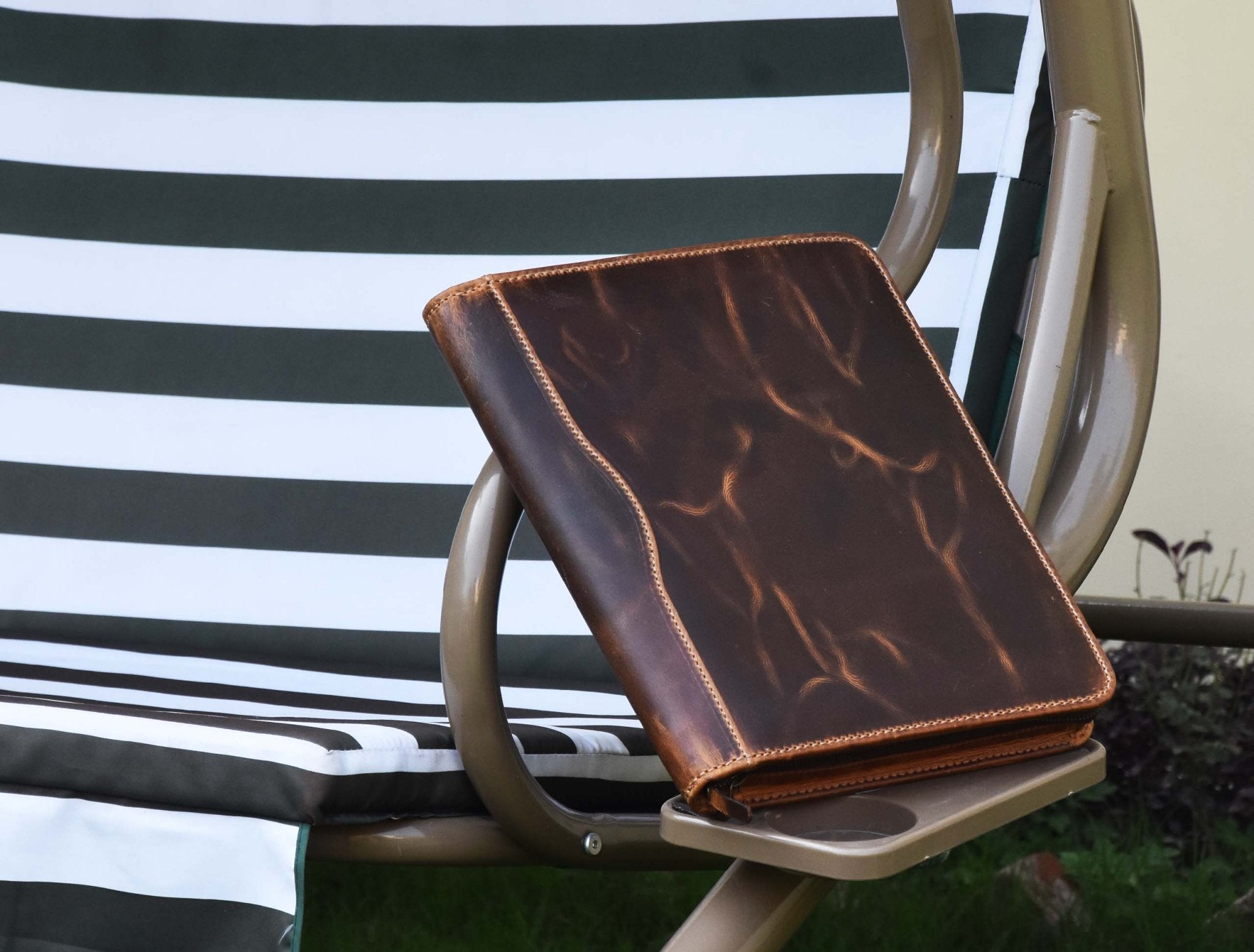 Perth Leather Travel Organizer -  Caramel Brown - www.Shopthatapp.com