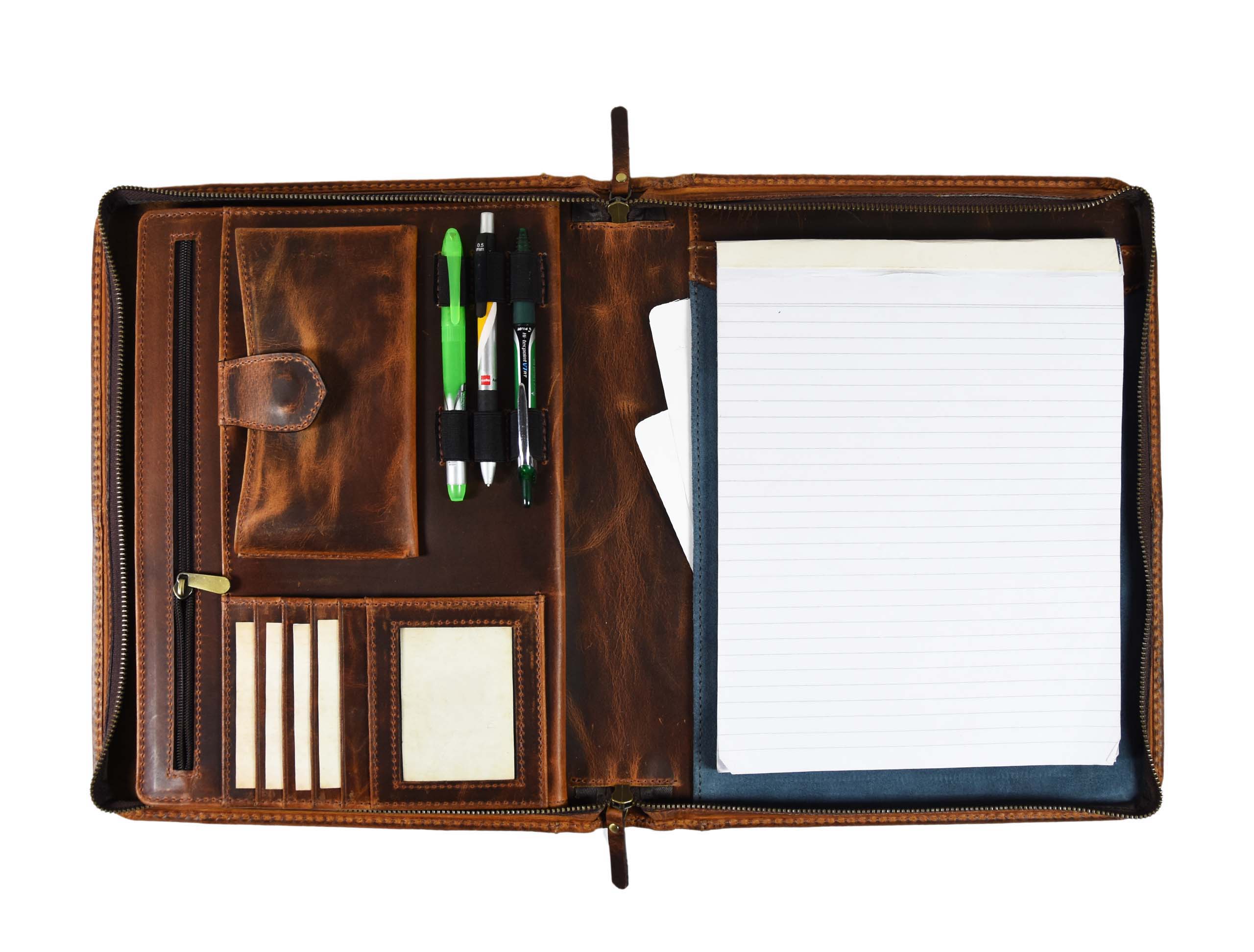 Perth Leather Travel Organizer -  Caramel Brown - www.Shopthatapp.com