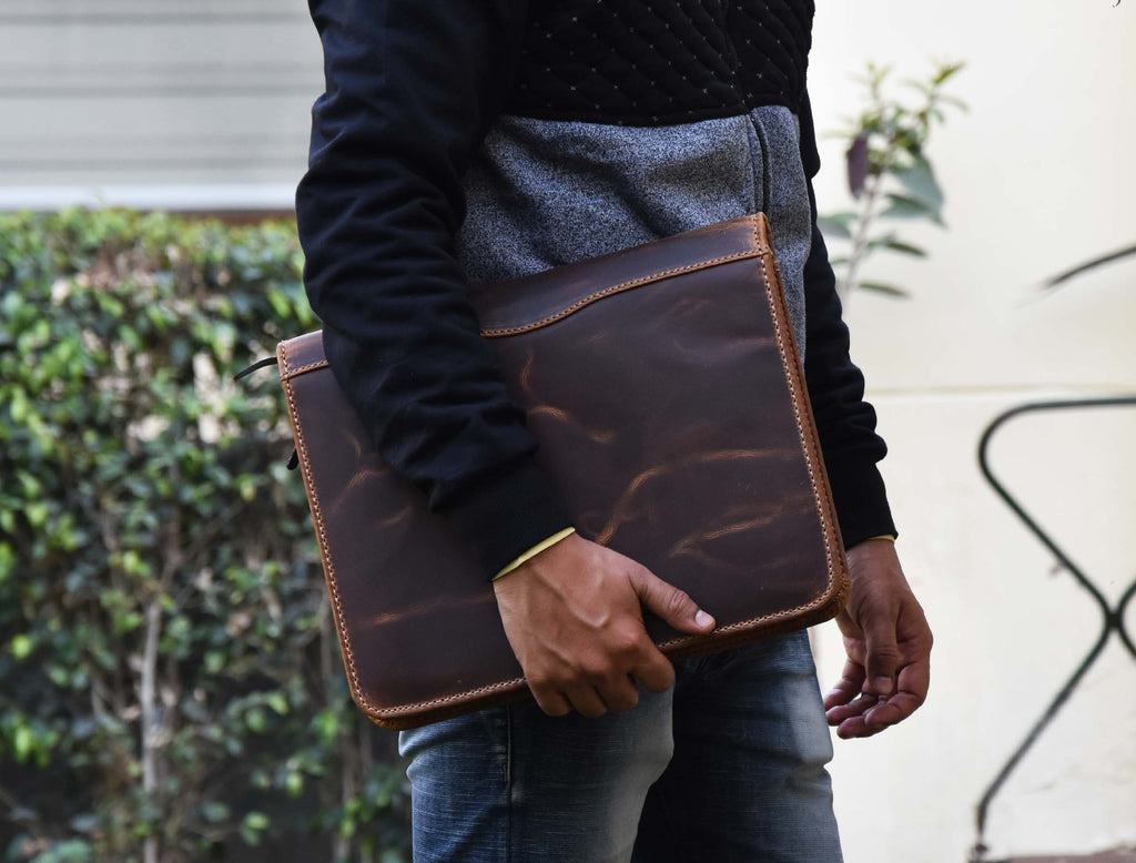 Perth Leather Travel Organizer -  Caramel Brown - www.Shopthatapp.com