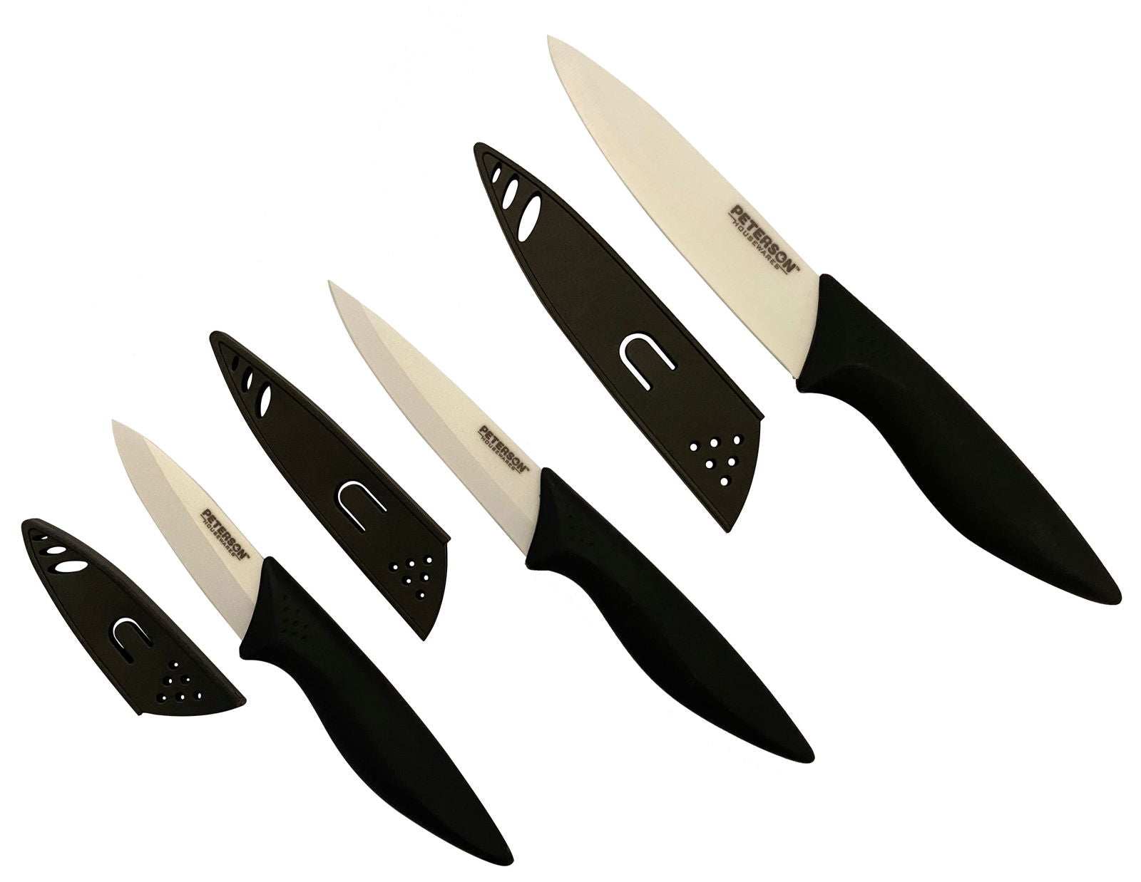 Peterson Housewares Ceramic Knife Set Canada - 3 Piece Set - www.Shopthatapp.com